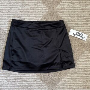 Urban Outfitters Grace Satin Split Hem Mini Skirt